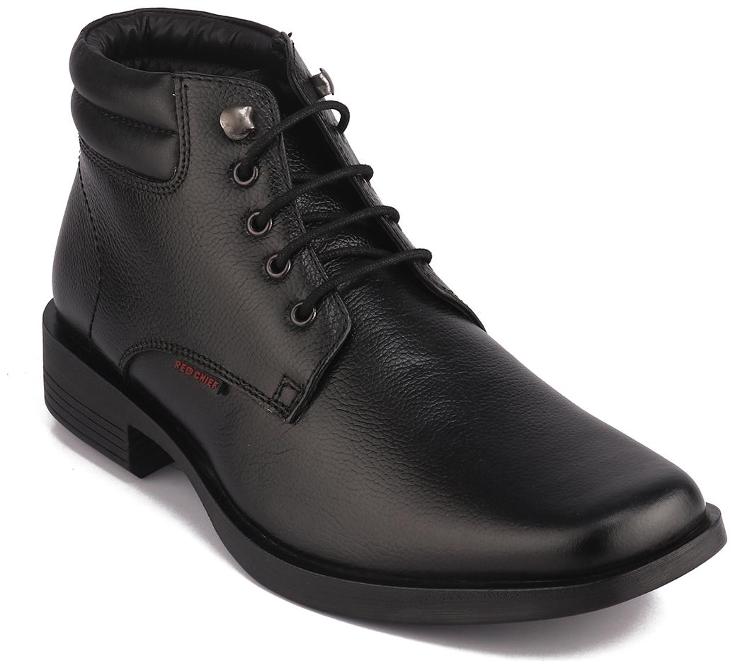 

Red Chief Men Black Derby Formal Shoes - RC3633 001