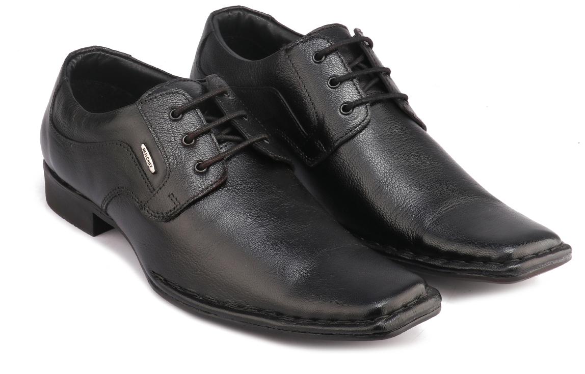 

Red Chief Men Black Derby Formal Shoes - RC1880 001 - RC1880