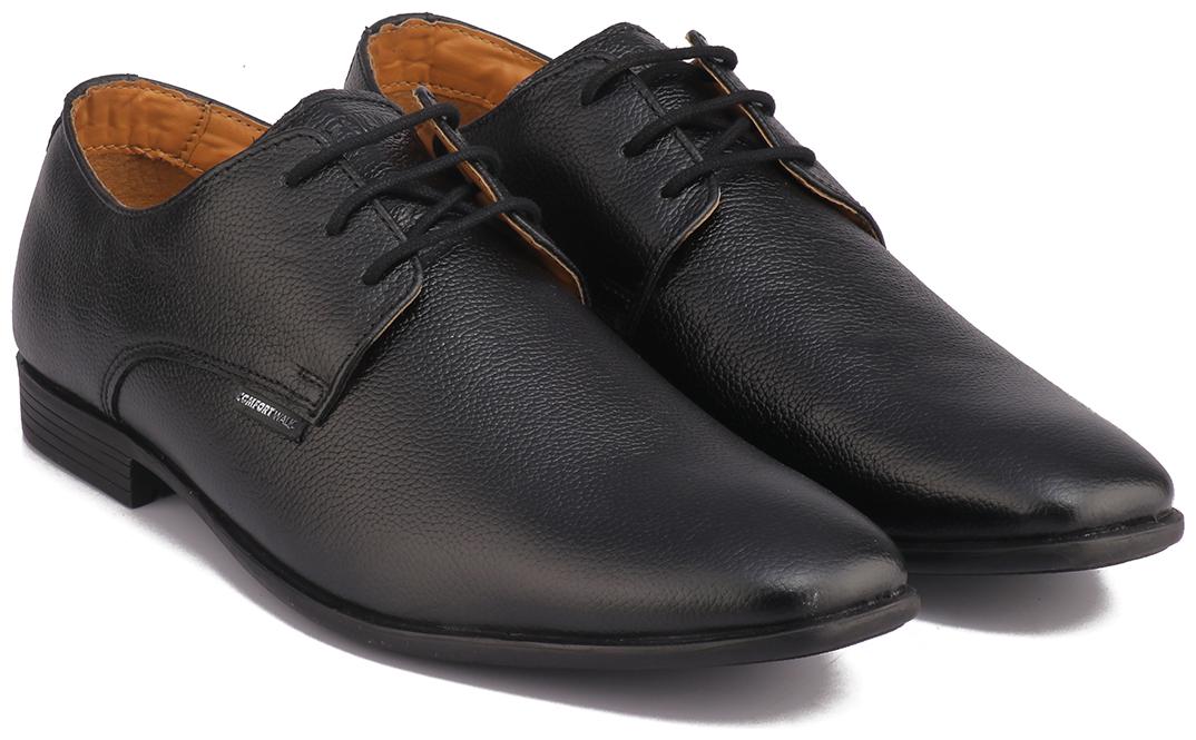

Red Chief Men Black Derby Formal Shoes - RC720A 001 - RC720A
