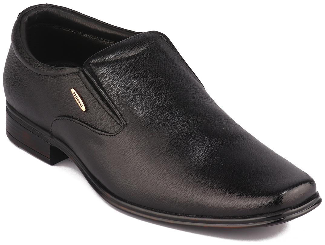 

Red Chief Men Black Slip-On Formal Shoes - RC1999 001