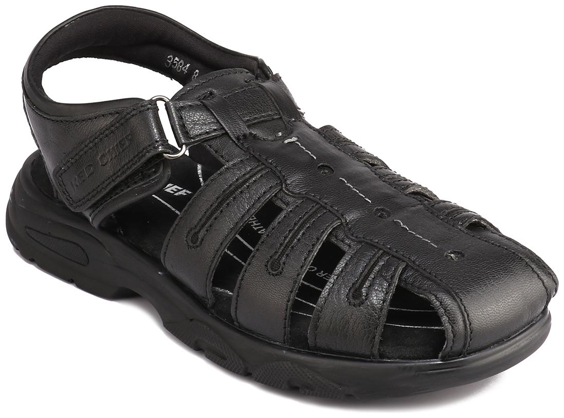 

Red Chief Men Black Sandal RC3584 001