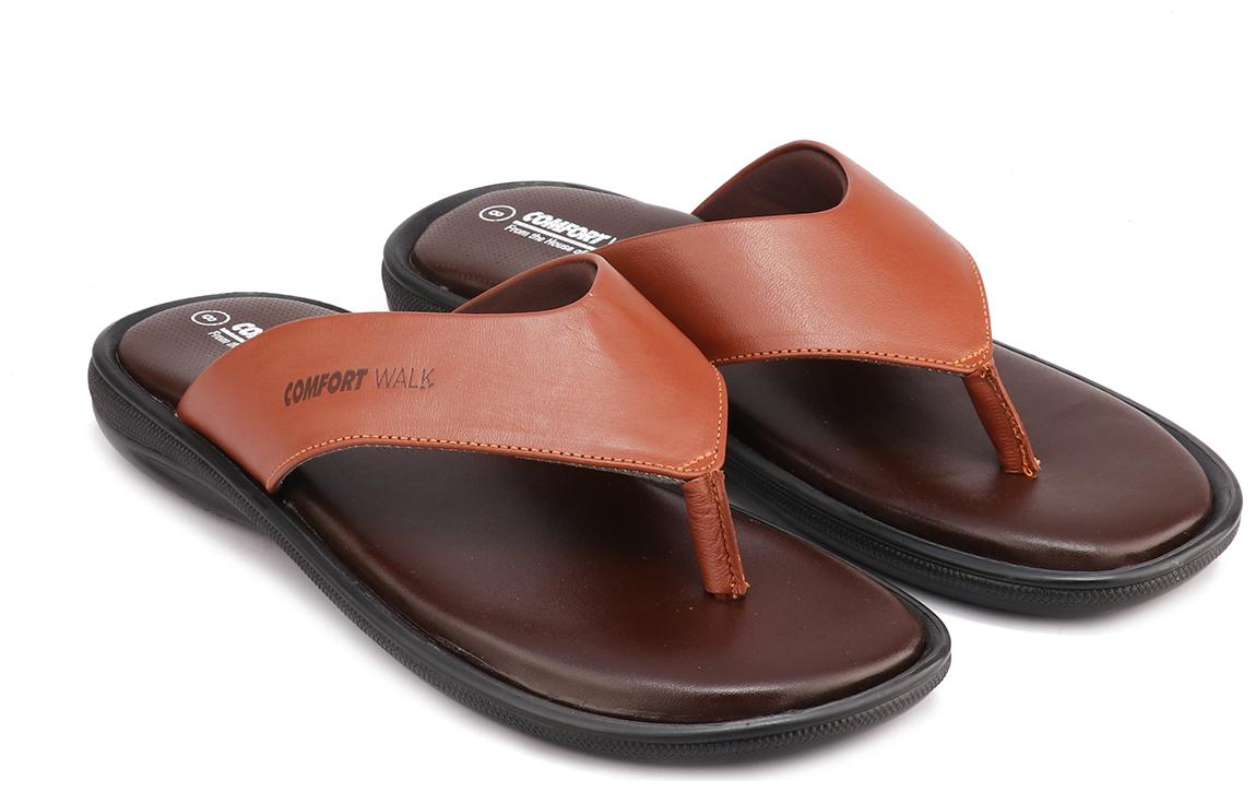 

Red Chief Men Tan Sliders - 1 Pair