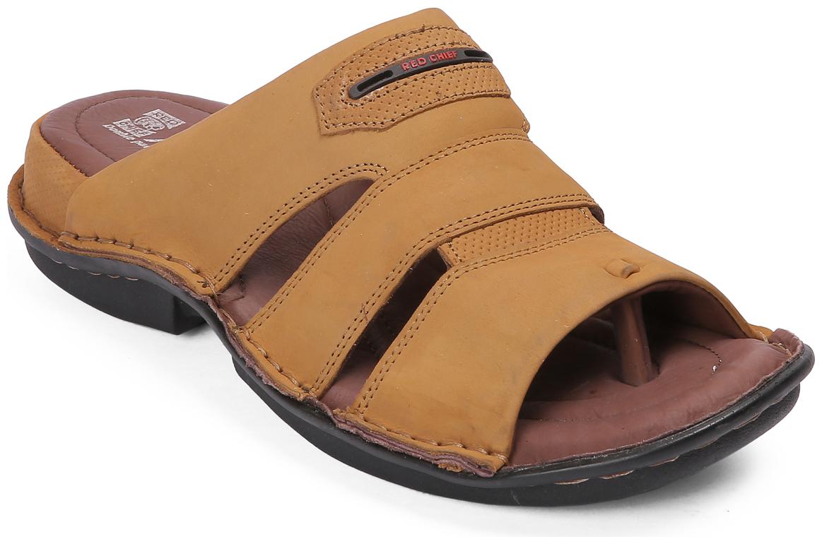 

Red Chief Men Brown Outdoor Slippers