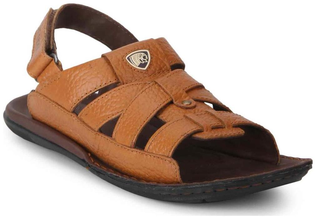 

Red Chief Men s Tan Casual Leather Sandal (RC683 107)