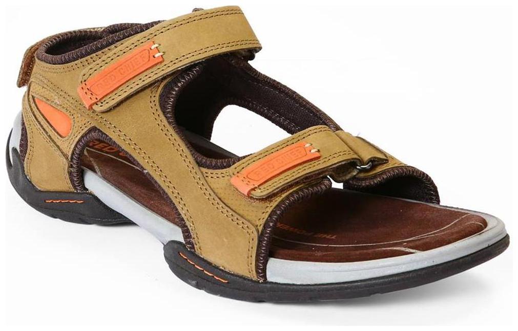 

Red Chief Men s Brown Casual Leather Sandal (RC219 004)
