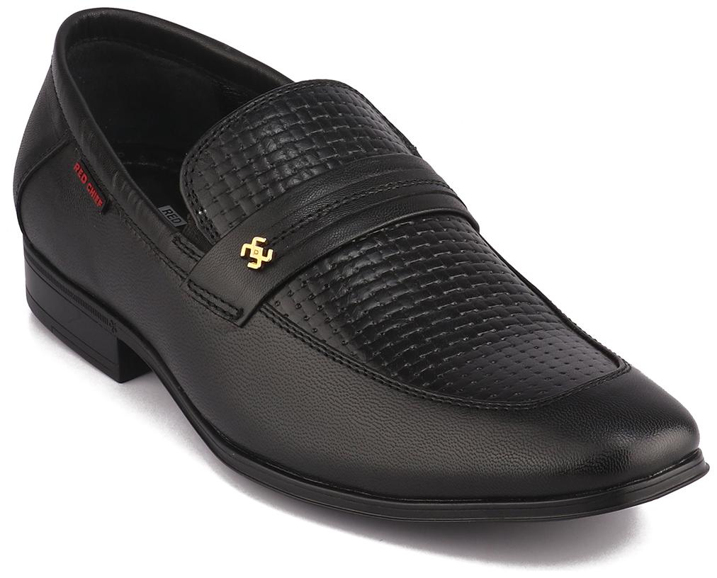 

Red Chief Men Black Slip-On Formal Shoes - RC3650 001 - RC3650