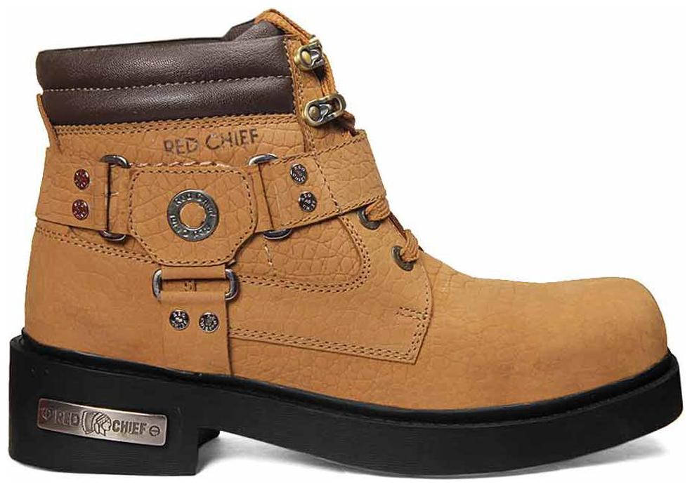 

Red Chief Men Tan Ankle Boots