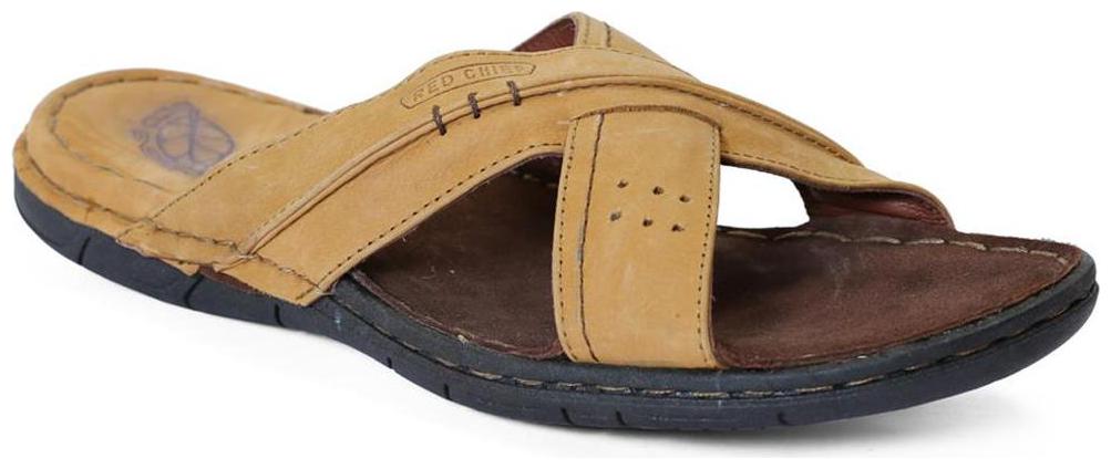 

Red Chief Men s Rust Casual Leather Slipper (RC781 022)
