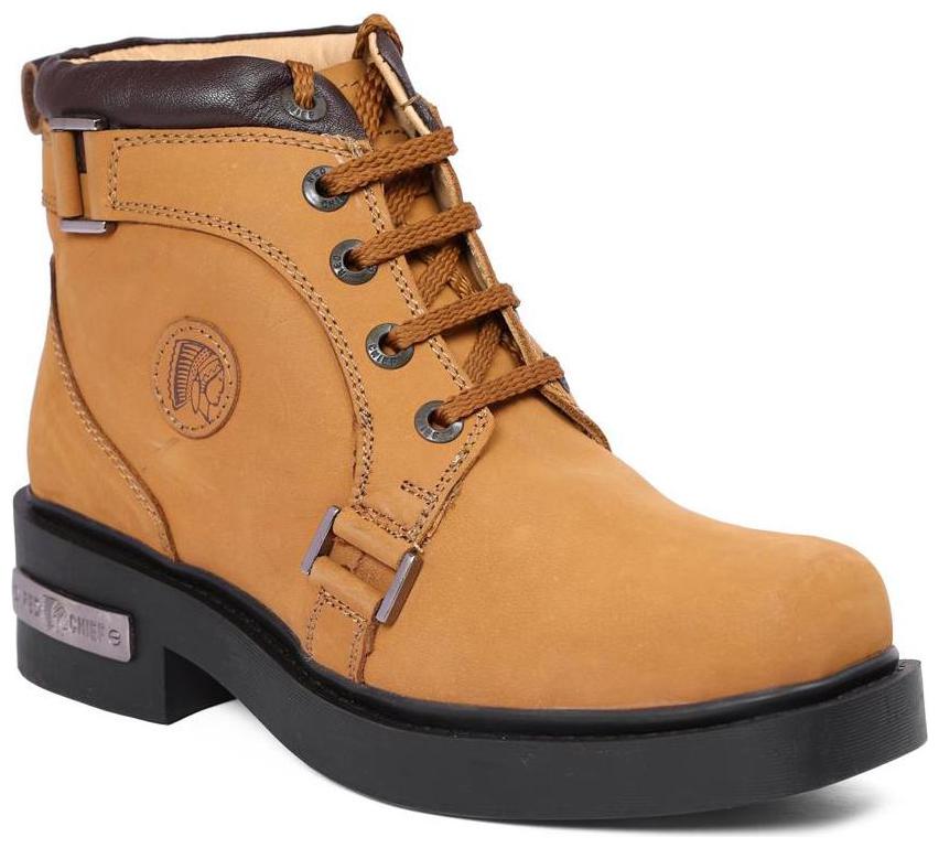 

Red Chief Men Tan Ankle Boots