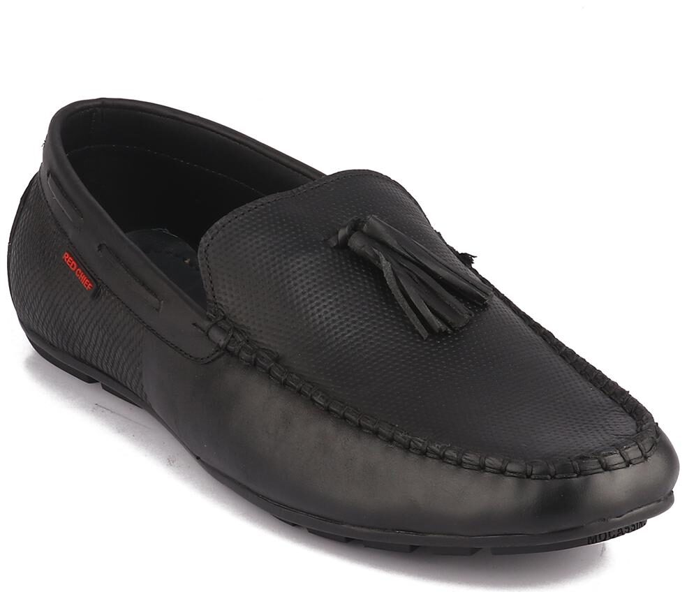 

Red Chief Men Black Slip-On Formal Shoes - RC3617 001 - RC3617