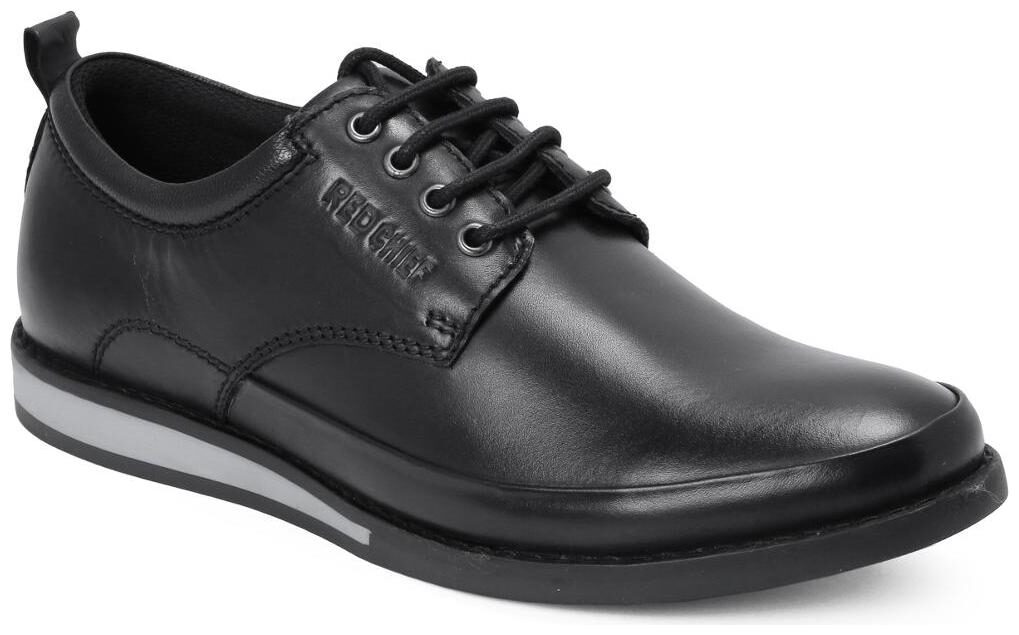 

Red Chief Men Black Casual Leather Shoes Rc3485 001
