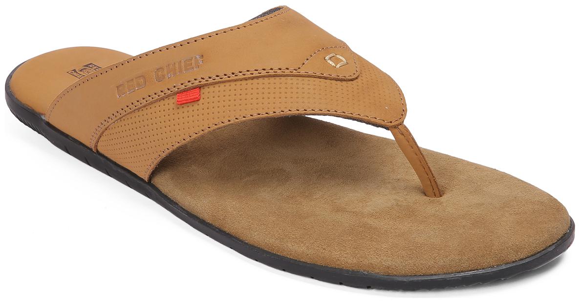 

Red Chief Men Brown Outdoor Slippers