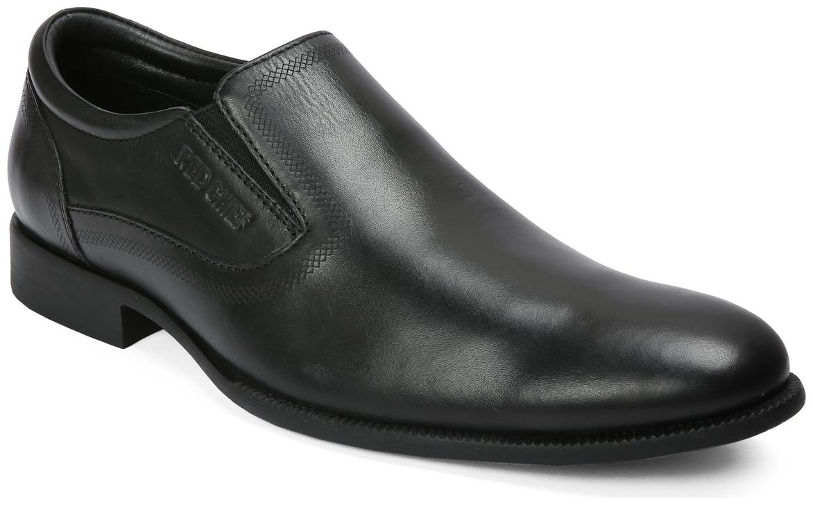 

Red Chief Men Black Slip-On Formal Shoes - RC8019