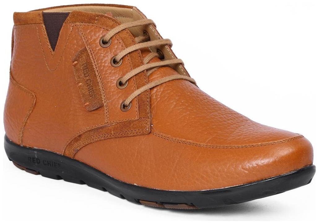 

Red Chief Men s Tan Casual Leather Shoes (RC3514 006)