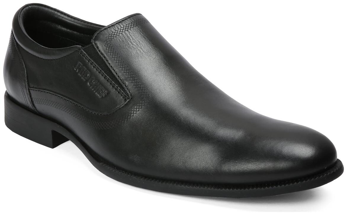 

Red Chief Men Black Slip-On Formal Shoes - RC8019 001 - RC8019