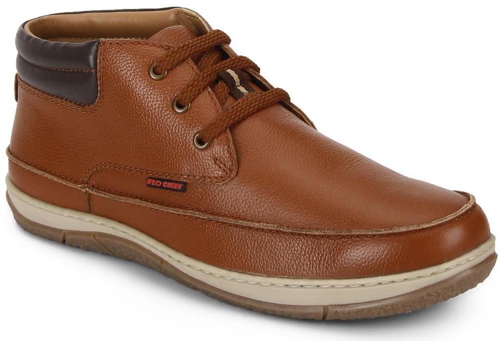 

Red Chief Men S Tan Casual Leather Shoes (RC3482 107)