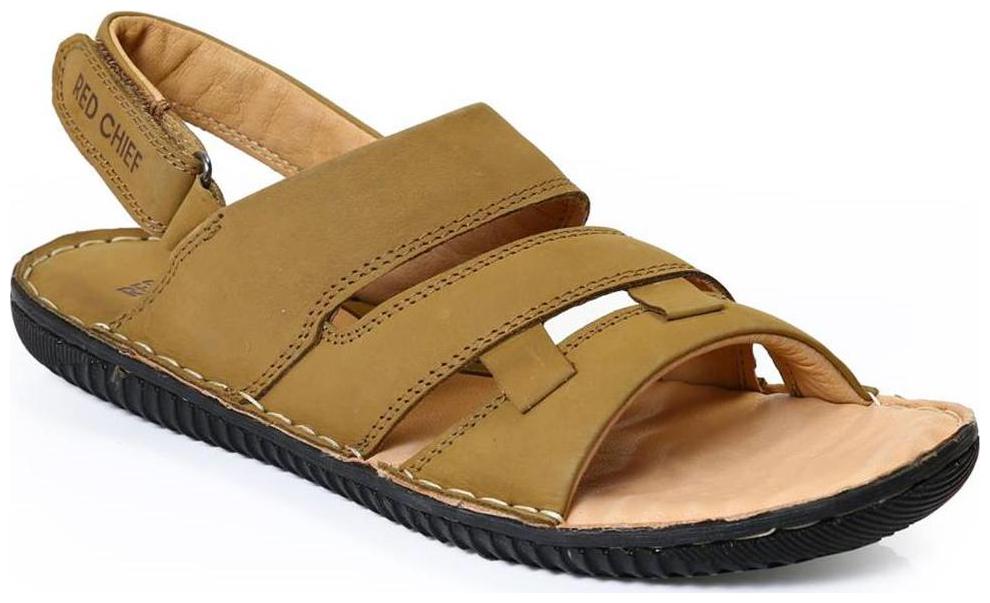 

Red Chief Men s Brown Casual Leather Sandal (RC390 004)