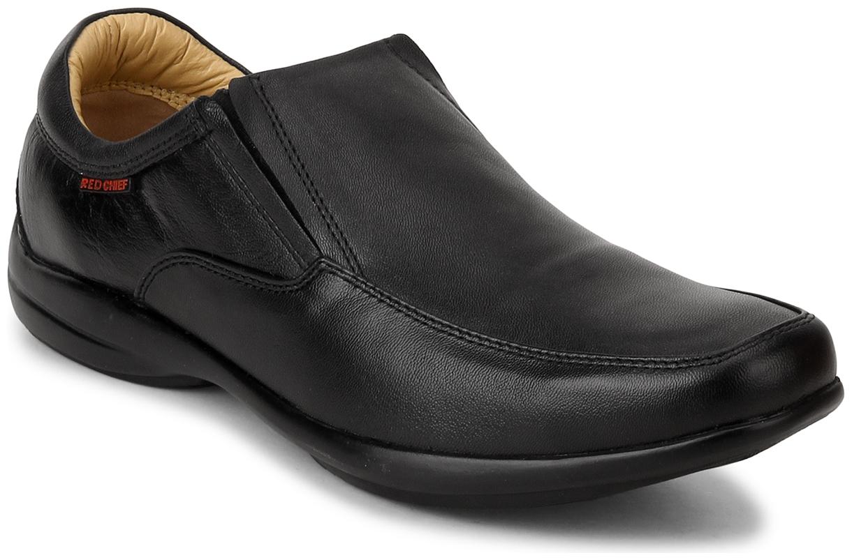 

Red Chief Men Black Slip-On Formal Shoes - RC2173 001 - RC2173