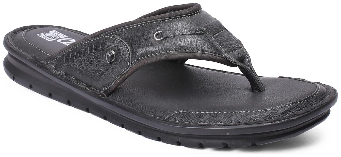 

Red Chief Men Black Slippers Flip-Flops RC3604 001