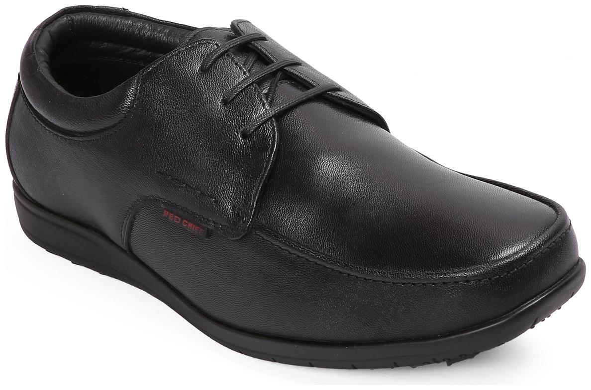 

Red Chief Men Black Derby Formal Shoes - RC3528 001 - RC3528