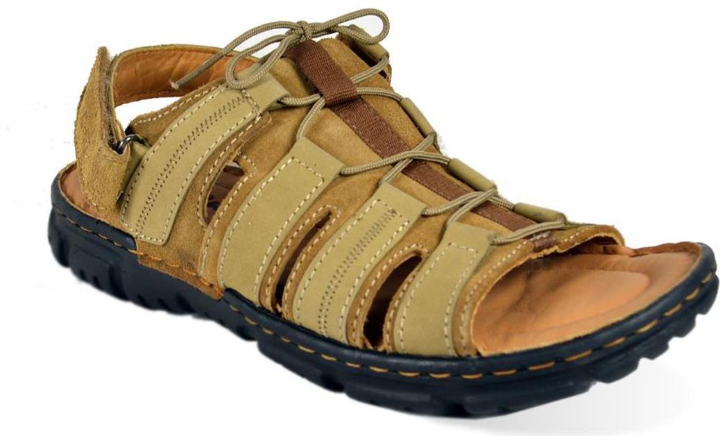

Red Chief Men s Brown Casual Leather Sandal (RC692 013)