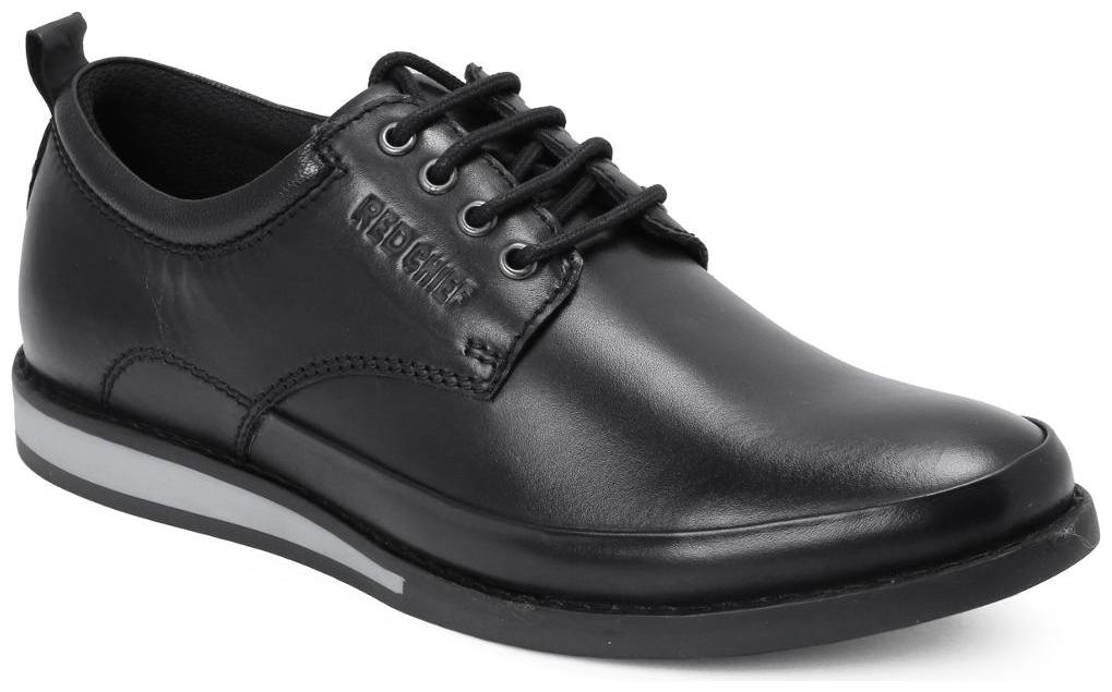 

Red Chief Men Black Casual Leather Shoes Rc3485 001