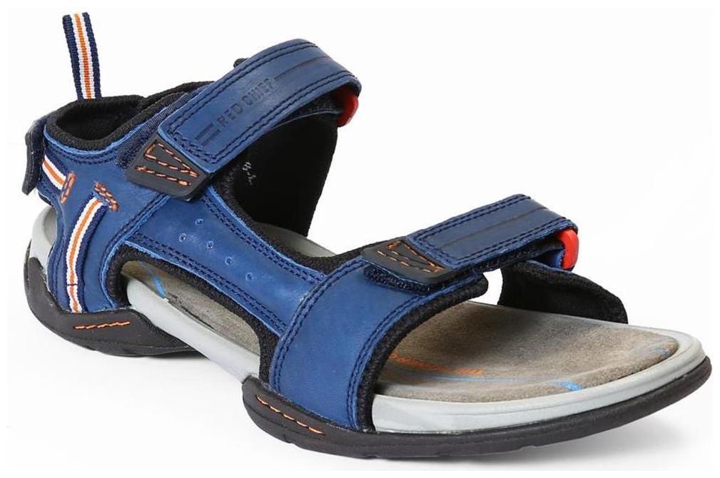 

Red Chief Men s Blue Casual Leather Sandal (RC213 061)