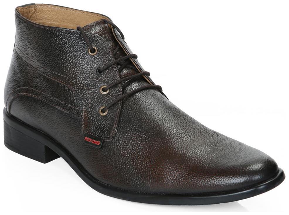 

Red Chief Men Brown Derby Formal Shoes