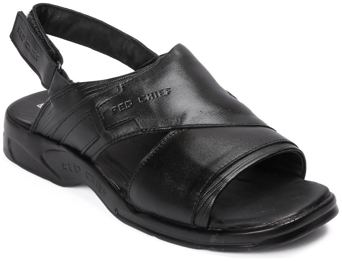 

Red Chief Men Black Sandals