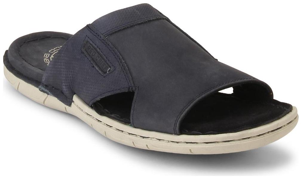 

Red Chief Men s Blue Casual Leather Slipper (RC782 201)