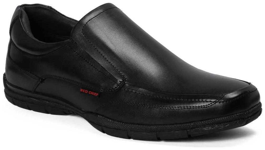 

Red Chief Men Black Slip-On Formal Shoes - RC3453