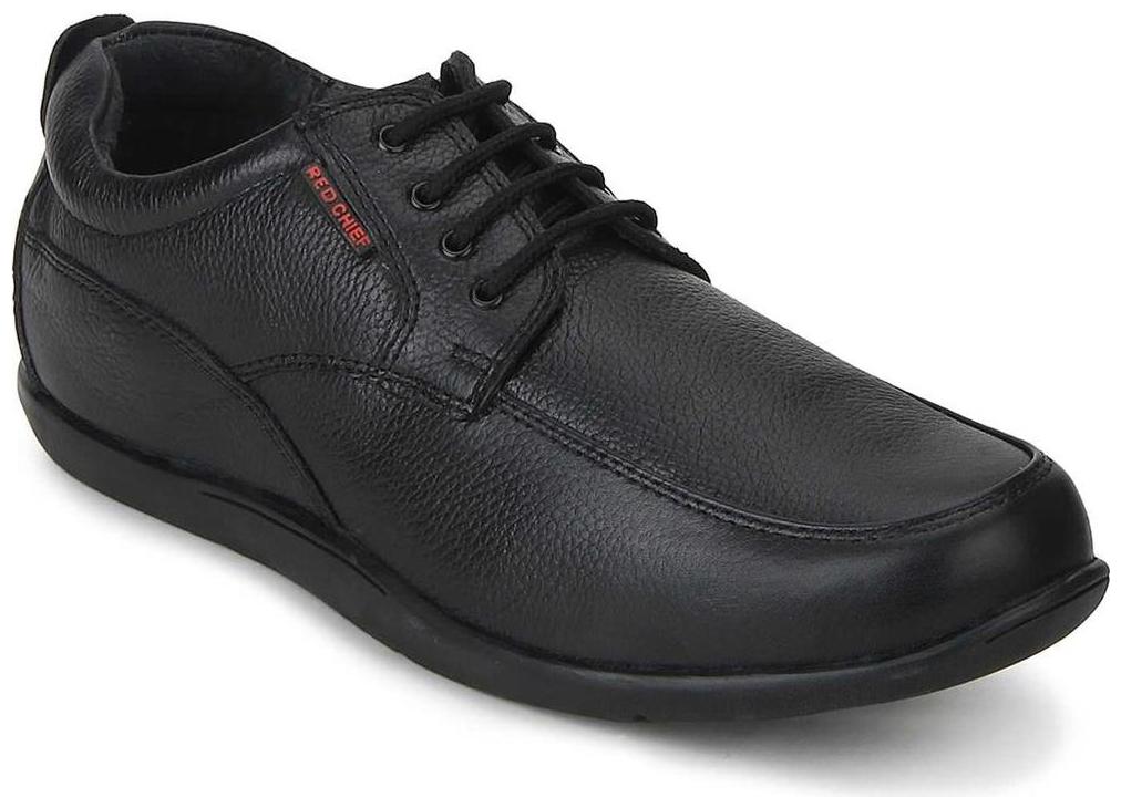 

Red Chief Men s Black Formal Leather Shoes (RC1783 001)