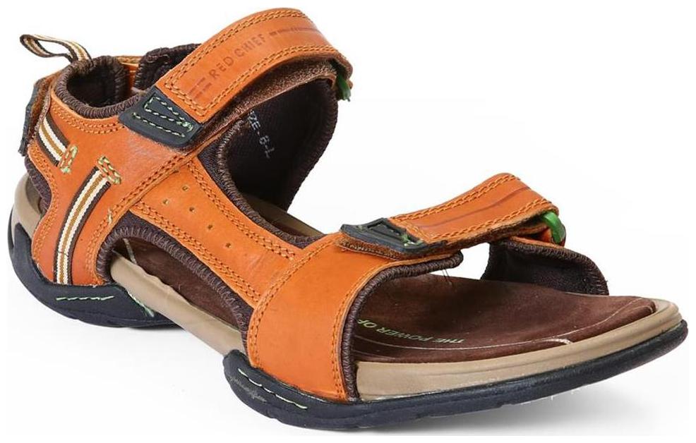 

Red Chief Men s Tan Casual Leather Sandal (RC213 006)