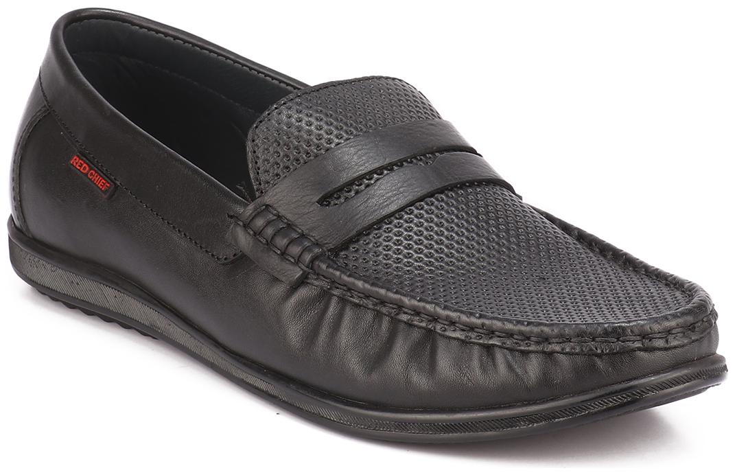 

Red Chief Men Black Slip-On Formal Shoes - RC3615