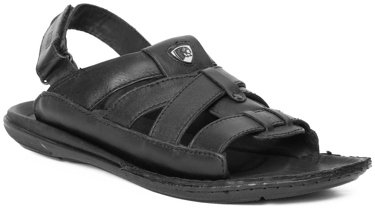 

Red Chief Men Black Sandals