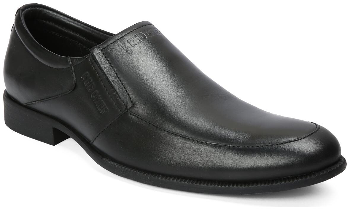 

Red Chief Men Black Slip-On Formal Shoes - RC8016 001 - RC8016