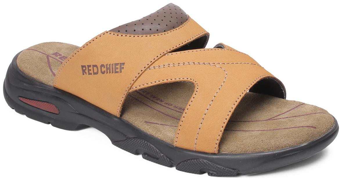 

Red Chief Men Red Slippers Flip-Flops RC3589 022