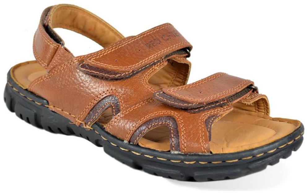 

Red Chief Men s Tan Casual Leather Sandal (RC691 287)