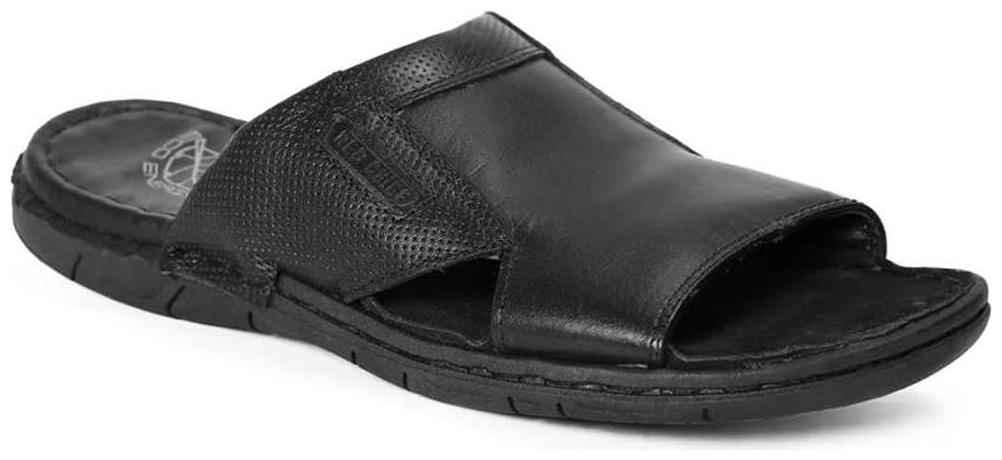

Red Chief Men s Black Casual Leather Slipper (RC782 001)