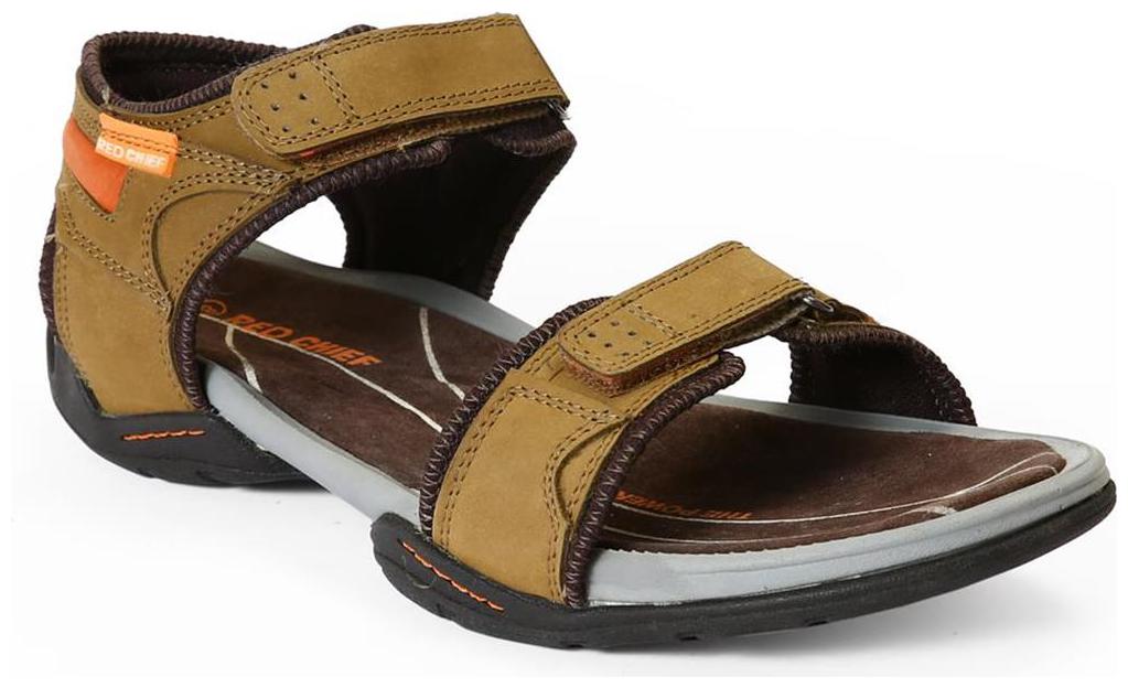 

Red Chief Men s Brown Formal Leather Sandal Rc220 004