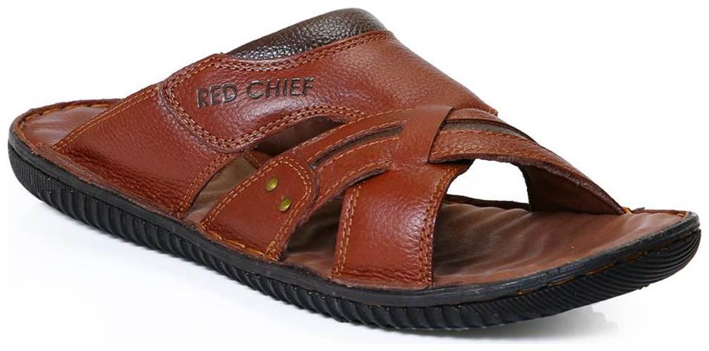 

Red Chief Men s Tan Casual Leather Slipper Rc396 399