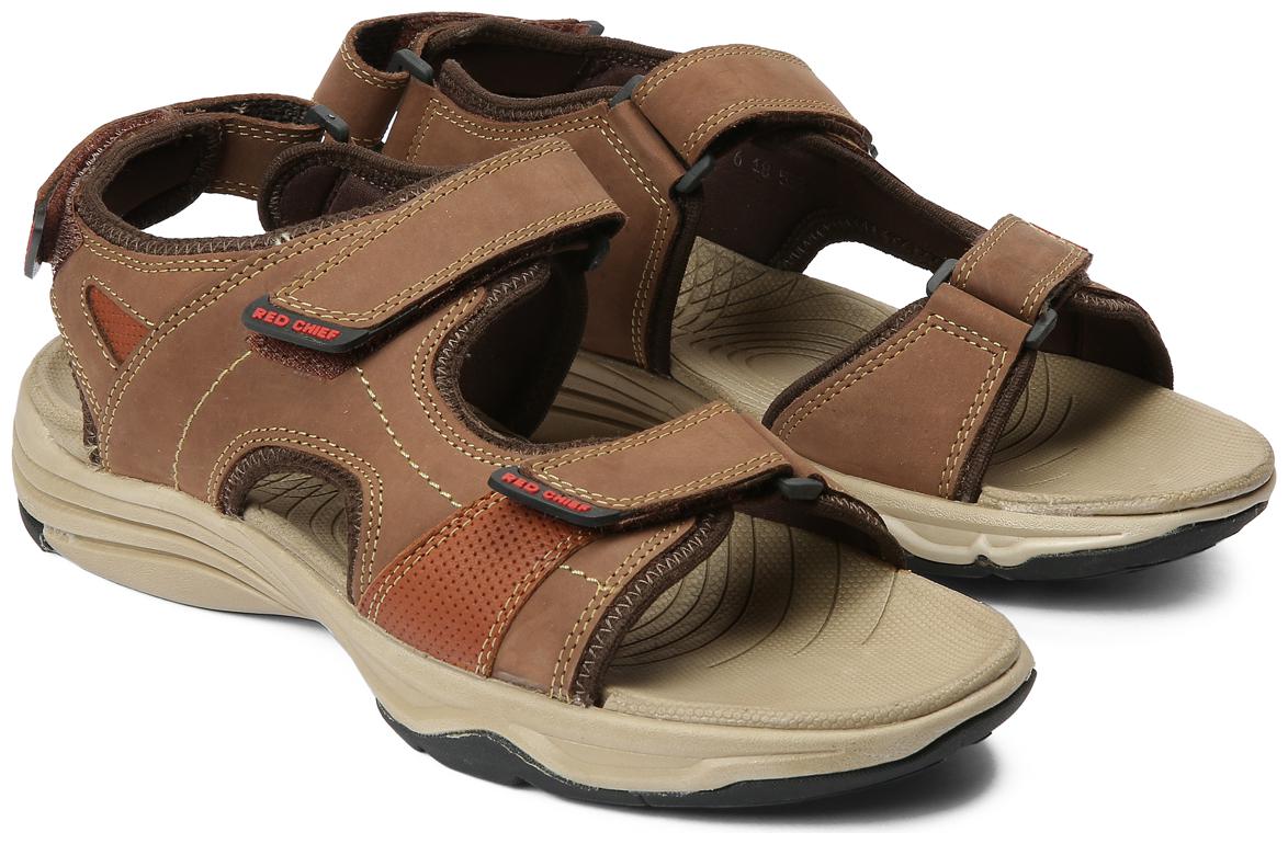 

Red Chief Men Brown Sandals