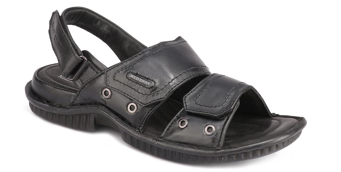 

Red Chief Men Black Sandals