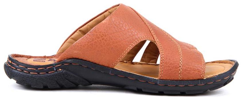 

Red Chief Men s Tan Casual Leather Slipper Rc0377 107