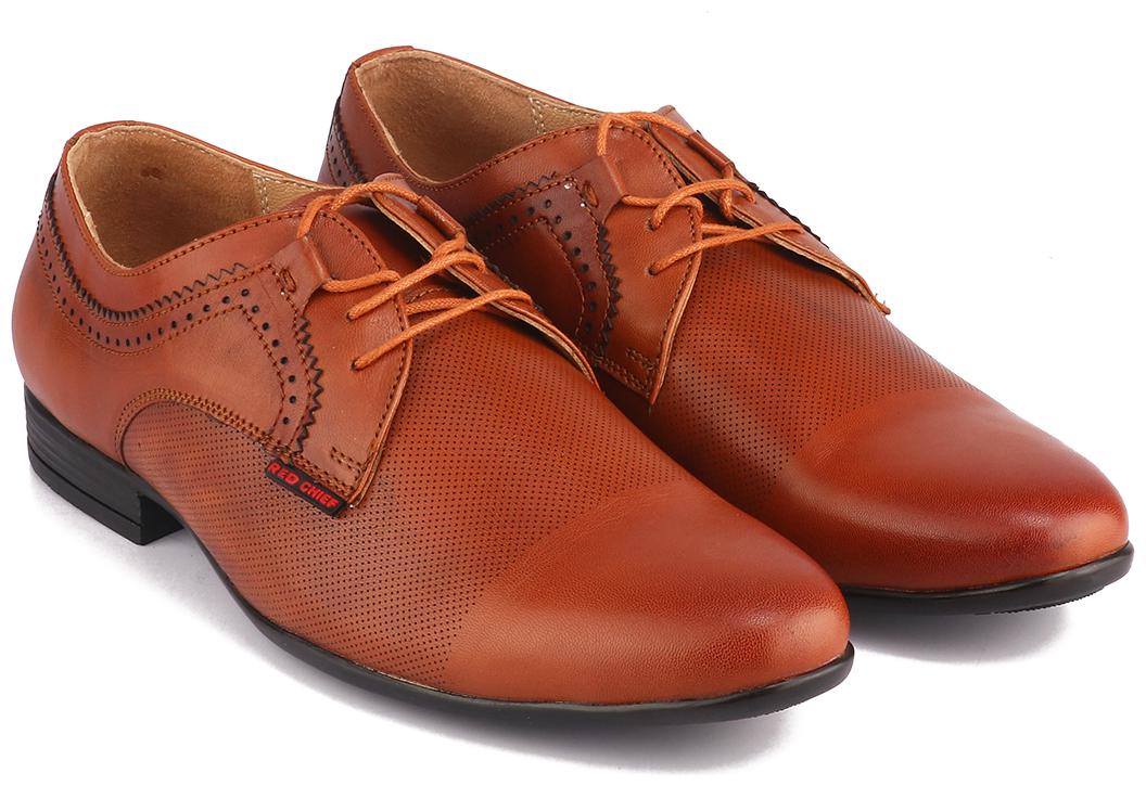 

Red Chief Men Tan Derby Formal Shoes - RC3644