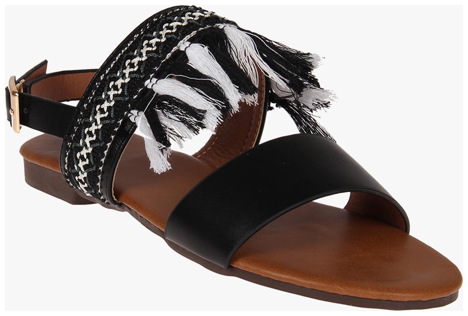

Red Pout Women Black Sandals