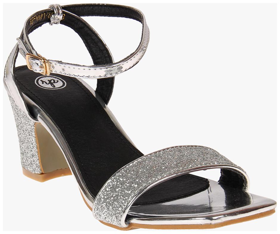 

Red Pout Women Silver Sandals