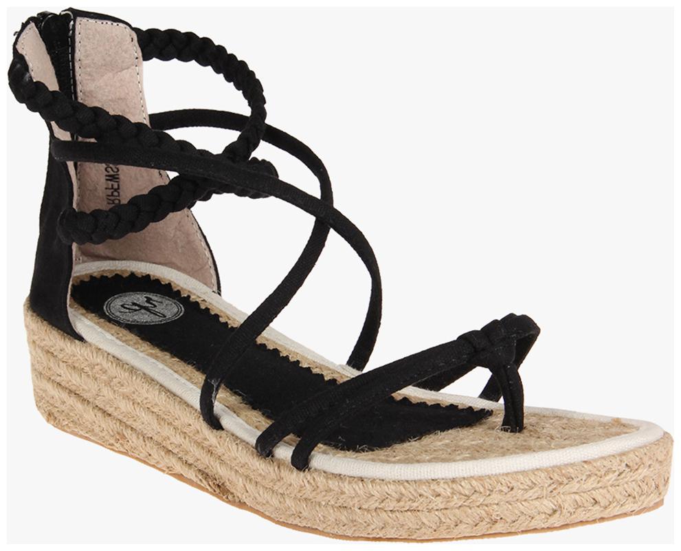 

Red Pout Women Black Sandals