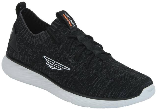 Red Tape Running Shoes For Men ( Black )