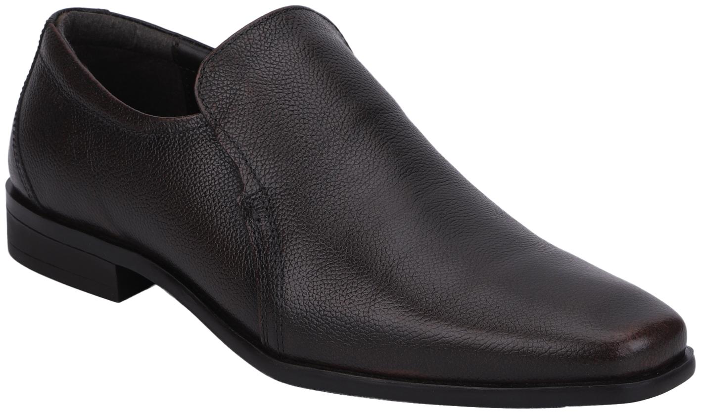 

Red Tape Men Brown Slip-On Formal Shoes - RTE141